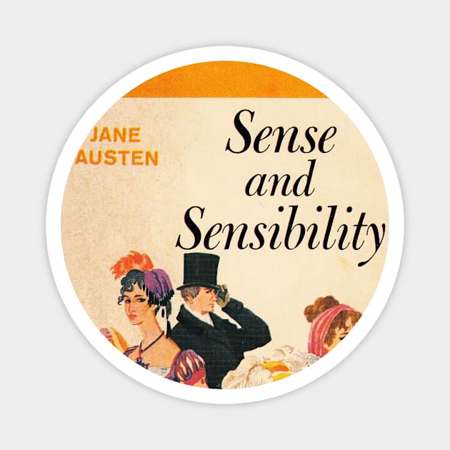 HIGH RESOLUTION Sense and Sensibility Jane Austen Vintage Book Cover Magnet by buythebook86